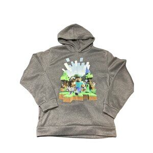 Minecraft Made By Jinx Gray Hoodie Mojang XL 2016